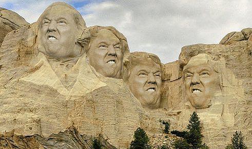 So könnte Trump auf Mount Rushmore aussehen