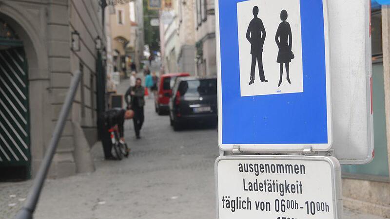 Nur der Umweg führt legal zum Ziel: Radfahrer haben es in Steyr schwer