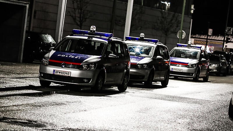 Nächtlicher Polizeieinsatz in der Neuen Mittelschule in Wels-Vogelweide, Wels, 08.02.2014