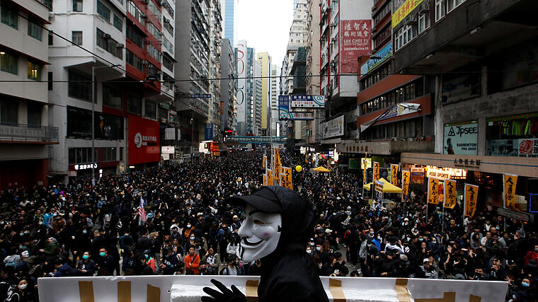 Hongkong: Eine Million protestiert