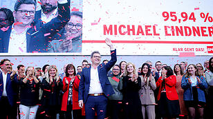 Michael Lindner offiziell zum SP-Landesparteichef gewählt