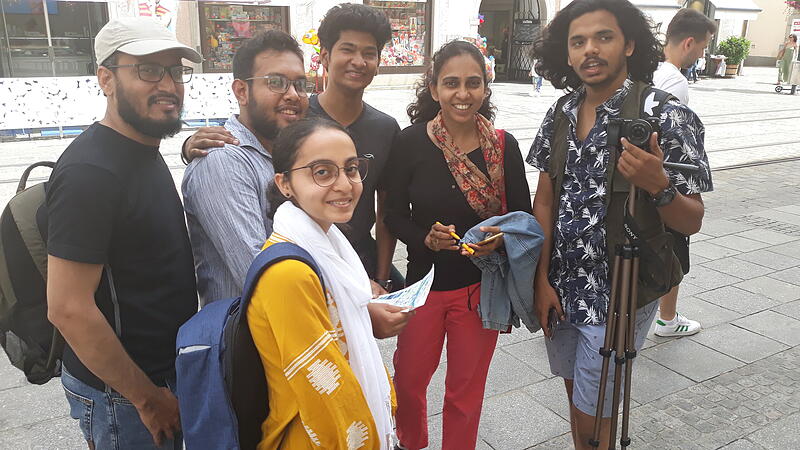 Wie Architekturstudenten aus Indien Linz erleben