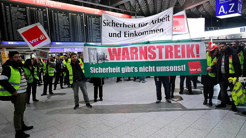 Warnstreiks an mehreren deutschen Flughäfen