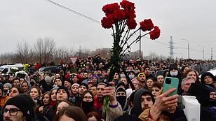 Trauerfeier für den verstorbenen Kreml-Kritiker Alexej Nawalny