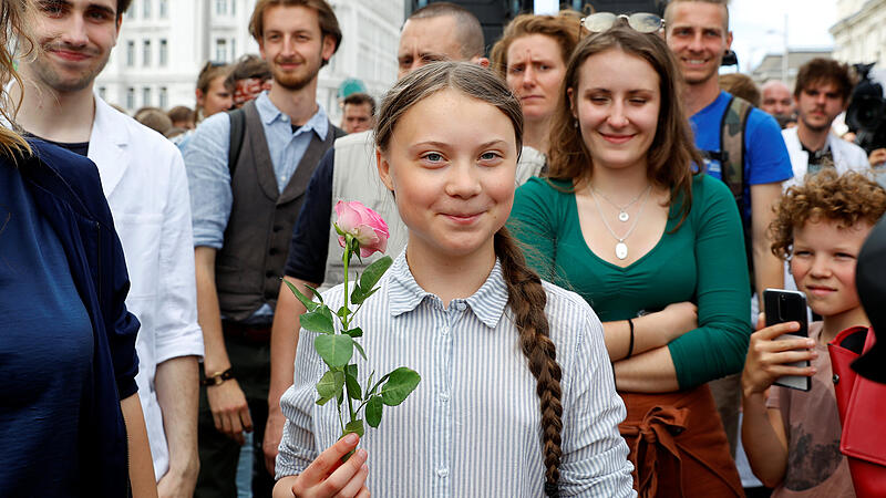 Greta Thunberg bei Klima-Demo in Wien