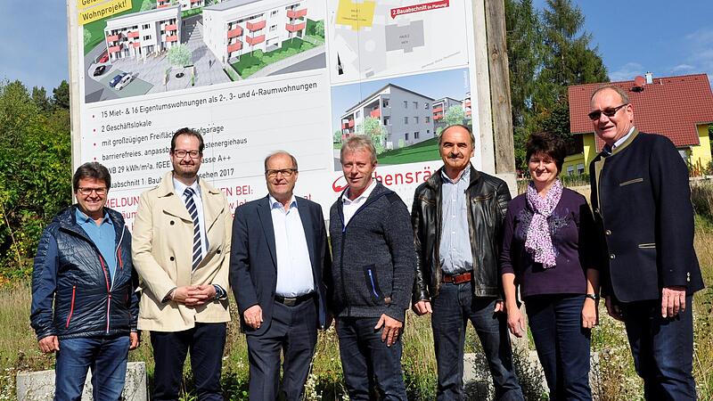 In Haibach wird erstmals eine Wohnanlage gebaut