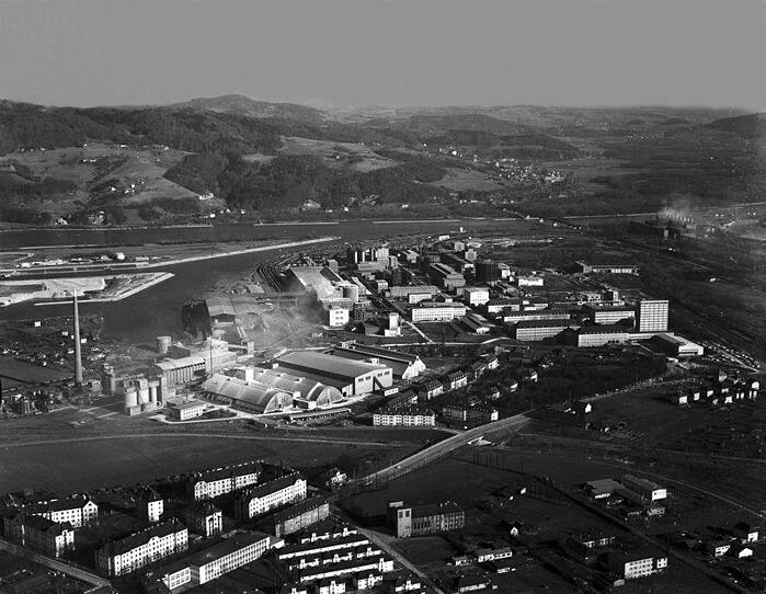 Luftaufnahmen von Linz anno 1960