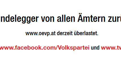 ÖVP-Homepage