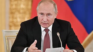 Russian President Putin chairs a meeting of the Science and Education Council in Moscow