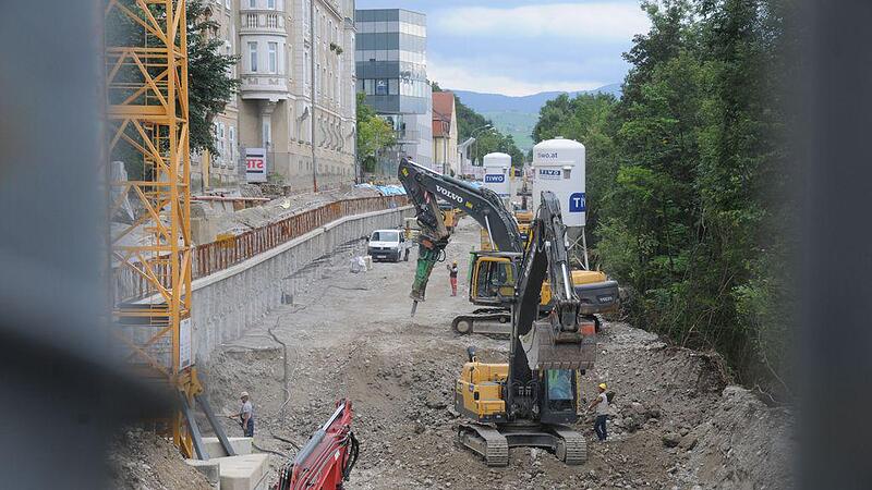 Hanggarage Dukartstraße: Baustelle soll bald schon wieder leiser werden