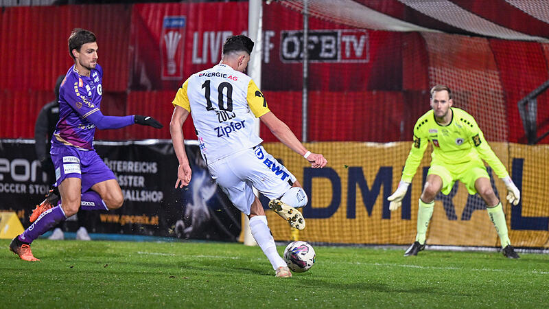 ÖFB-Cup: Half-time score at LASK against Klagenfurt 0-0