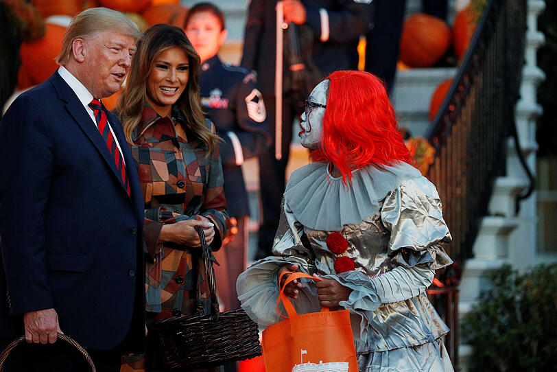 Halloween bei den Trumps: Weißes Haus wurde zum Spukschloss
