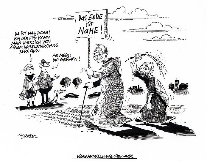 OÖN-Karikatur vom 16. Oktober 2019