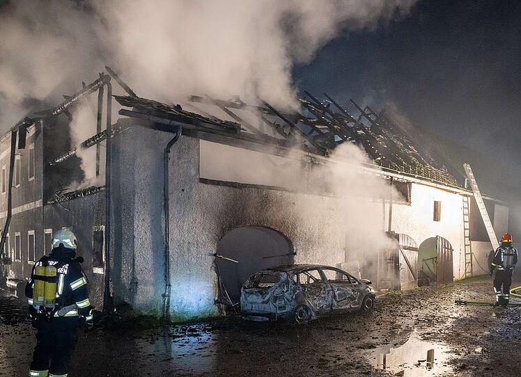 Brand auf Bauernhof in Reichraming ausgebrochen