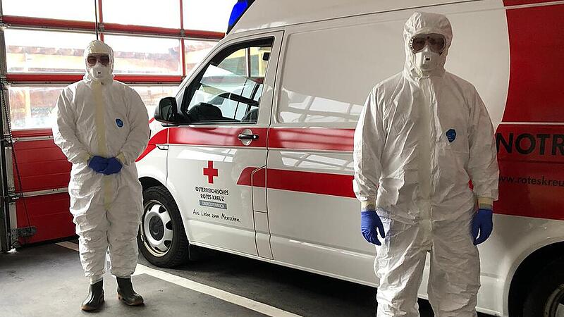 Corona setzt auch die Mitarbeiter des Roten Kreuzes unter Druck