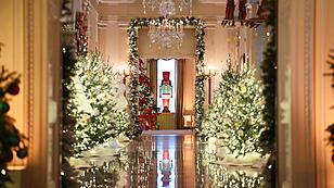 Weihnachtsdeko im Weißen Haus