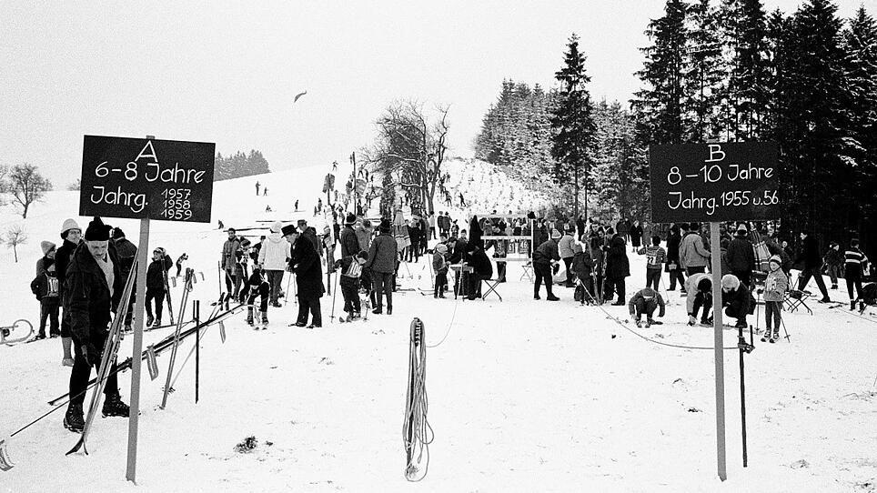 Das waren noch Zeiten: Ab 1964 wurde in Wels-Oberthan dem Skisport gefrönt