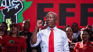 Seit 2013 mit eigener Partei:  Der  einstige ANC-Jugendchef Julius Malema,  nun Parteivorsitzender der EFF