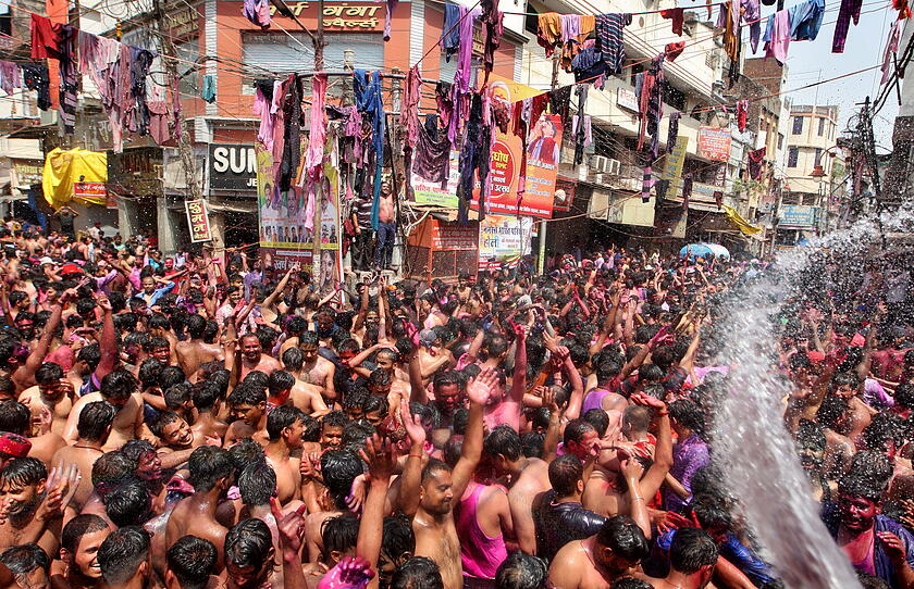 Indien feiert Holi-Frühlingsfest