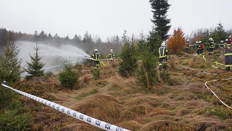 Waldbrand in Frauschereck: Feuerwehr probte Ernstfall