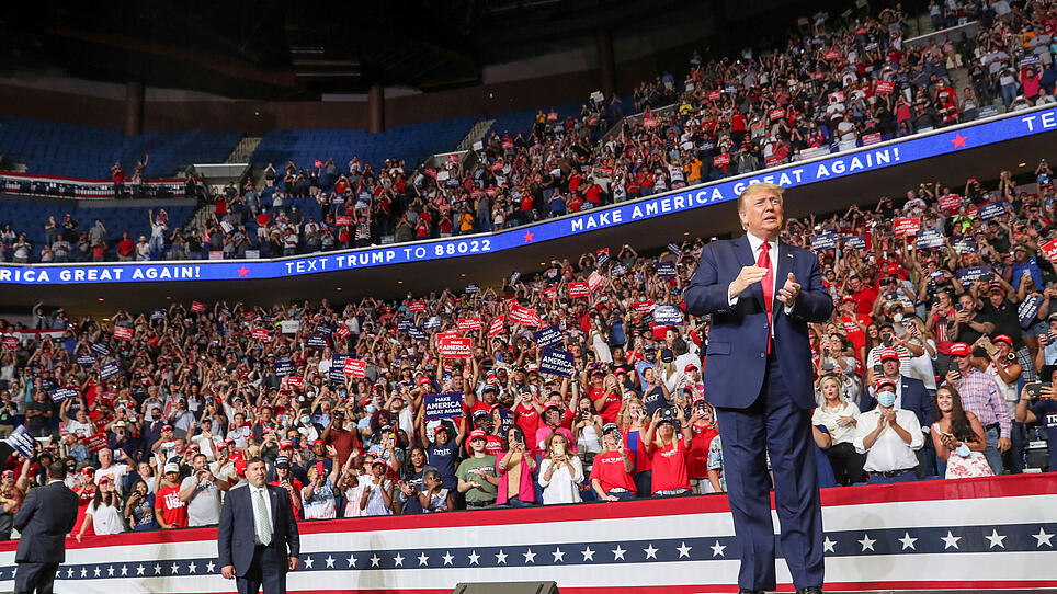 FILE PHOTO: U.S. President Donald Trump holds his first re-election campaign rally in several months in Tulsa, Oklahoma