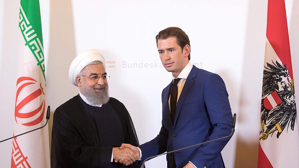 Irans Präsident Rouhani in Wien: Heftige Untertöne, viele Beteuerungen