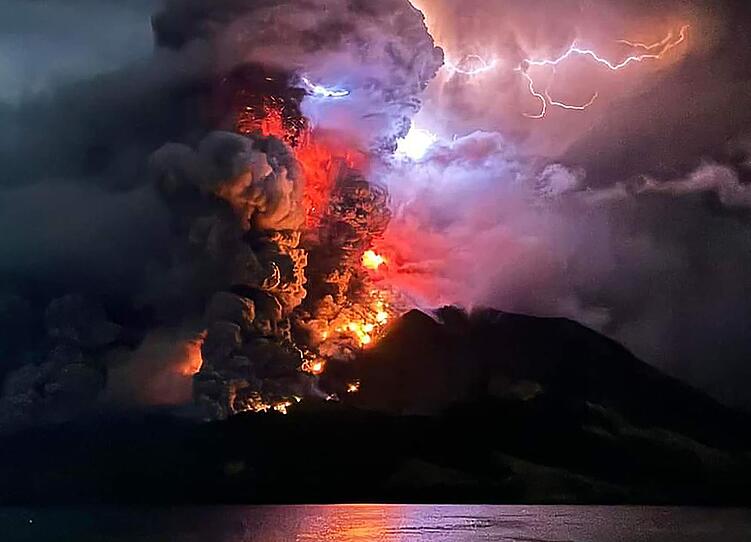 Indonesien Vulkanausbruch