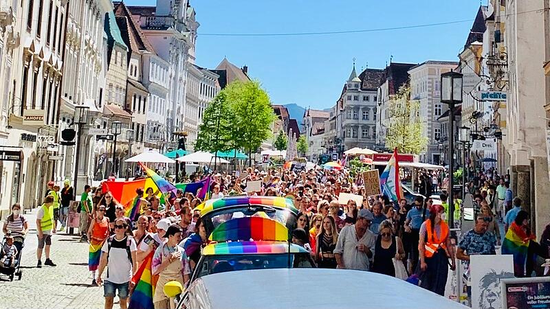 600 Teilnehmer machten die erste Steyr Pride zu einem bunten Fest der Vielfalt
