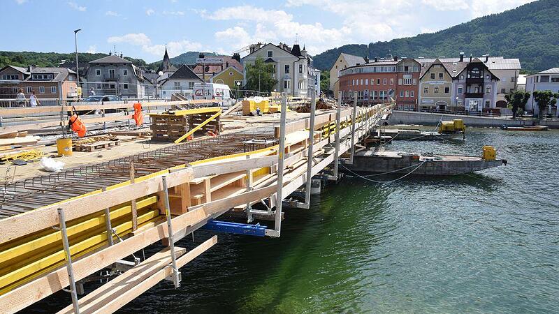 Brückenbau steht vor der Halbzeitpause Ab Herbst wird andere Seite errichtet