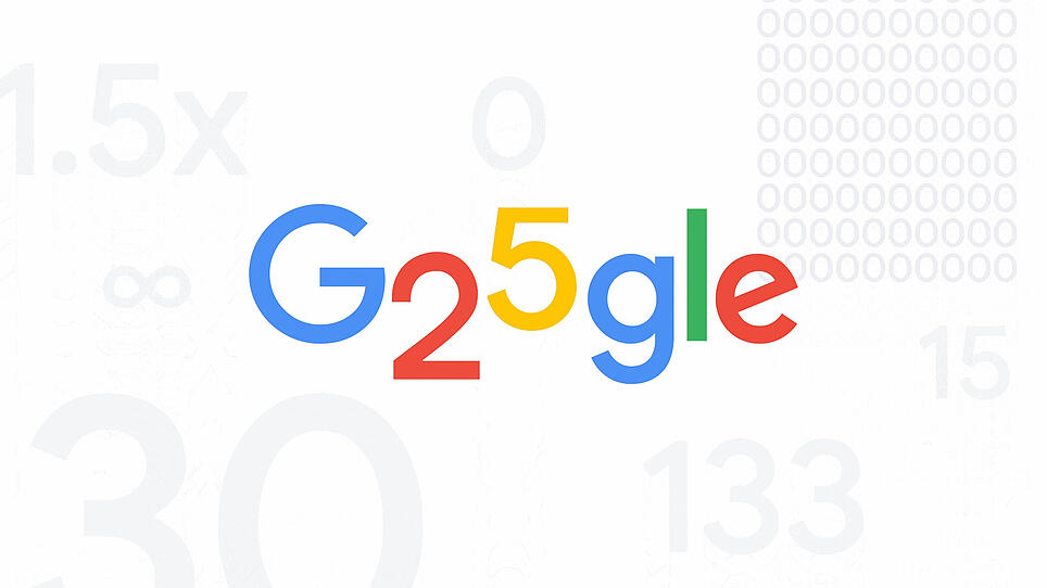 Google feiert 25 Jahre Jubilum