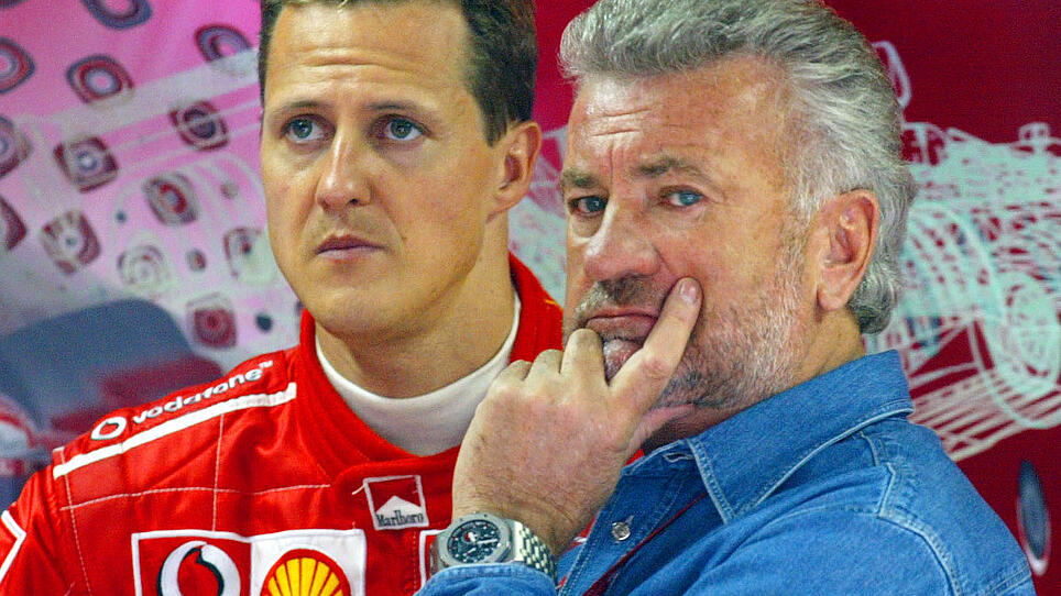DCSBON-0404032096,Michael Schumacher mit Manager Willi Weber