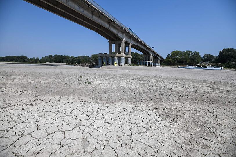 Dürre in Italien lässt Po und Tiber austrocknen