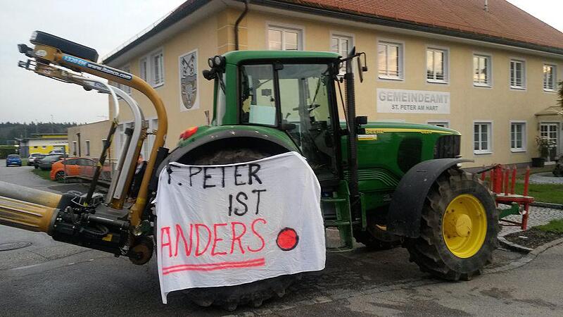 Bürgermeister verärgert über Blockade des Gemeindeamts durch Landwirte