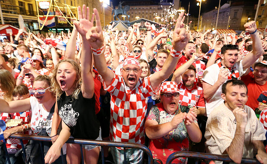 2:0 gegen Nigeria: So feierten die Kroaten
