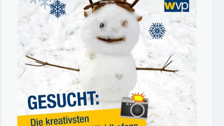 Nach Schneemännern sucht die Waidhofner Volkspartei Vereine