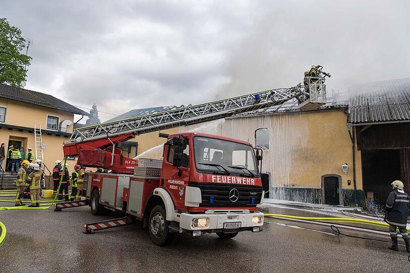 Brand bei Gasthaus Ziegler in Taiskirchen