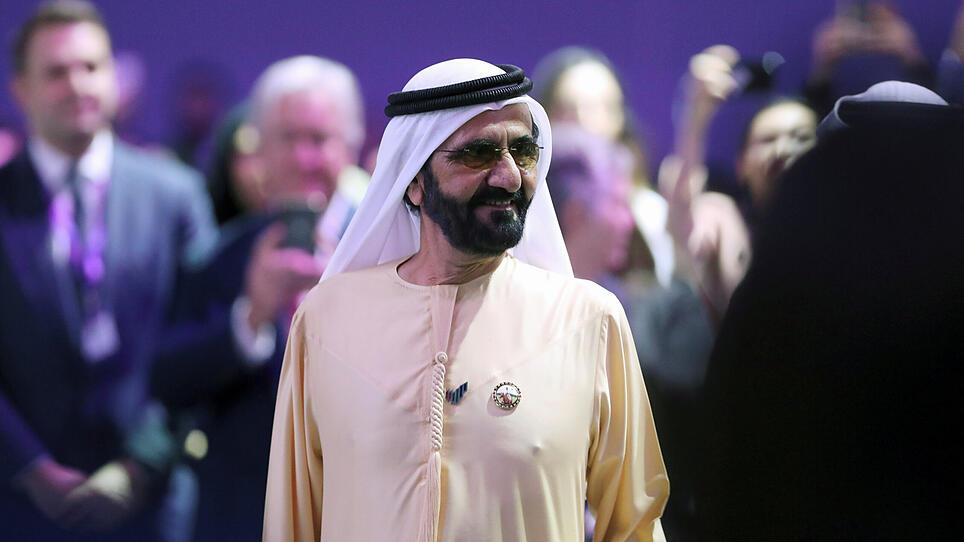 FILE PHOTO: Prime Minister and Vice-President of the United Arab Emirates and ruler of Dubai Sheikh Mohammed bin Rashid al-Maktoum attends the Global Women's Forum in Dubai