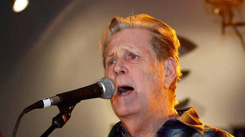 Brian Wilson of The Beach Boys performs at "Gibson Celebrates The Beatles in Art and Song" in  Beverly Hills