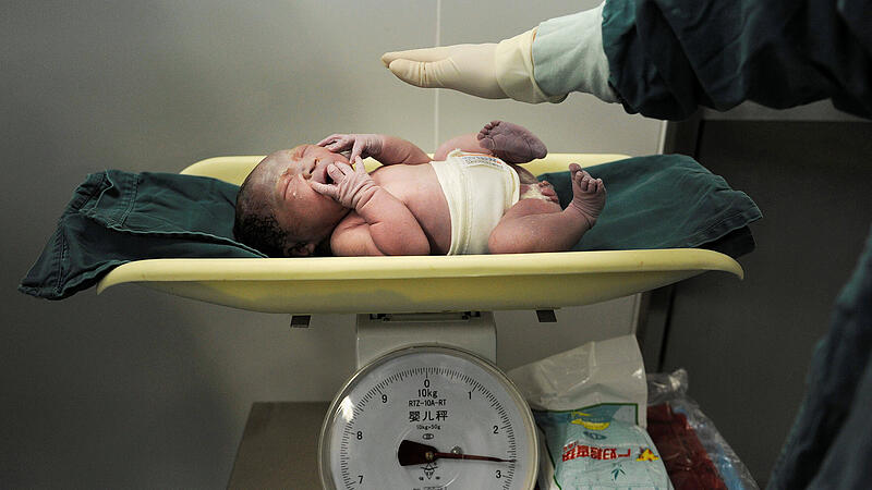 China: "Alarmierender Geburtenrückgang"
