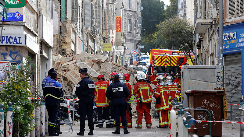 Marseille: Zwei Wohnhäuser nur noch Schutt und Trümmer