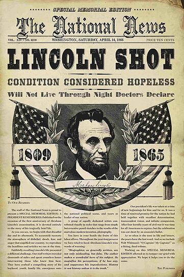 Vor 150 Jahren: Ermordung von Abraham Lincoln