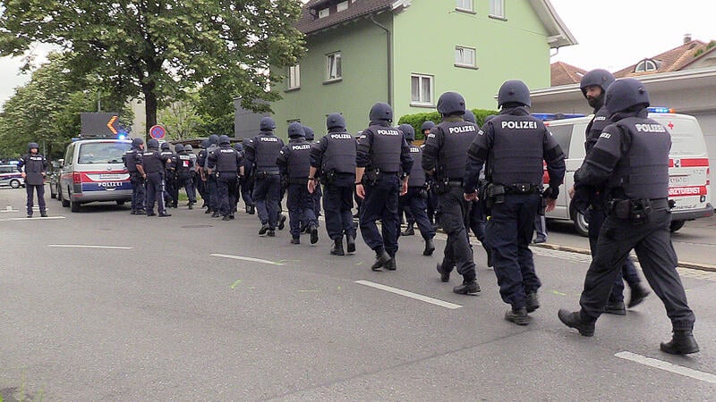 Bewaffneter verschanzte sich Bregenz