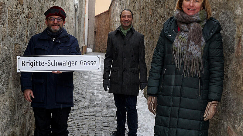 Freistadt hat nun eine "Brigitte-Schwaiger-Gasse"