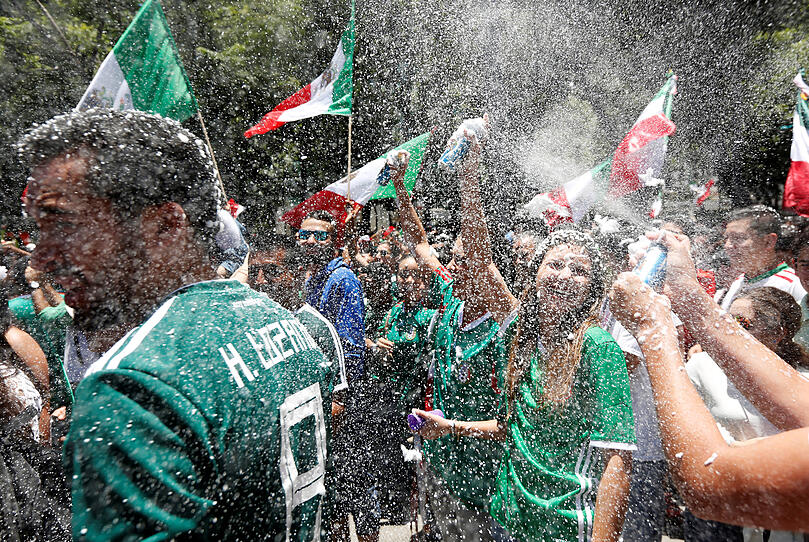 So feierten Mexikos Fans die Sensation
