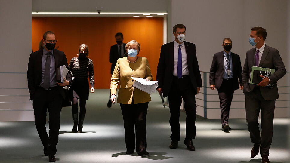 German Chancellor Merkel discuss coronavirus measures with federal state leaders