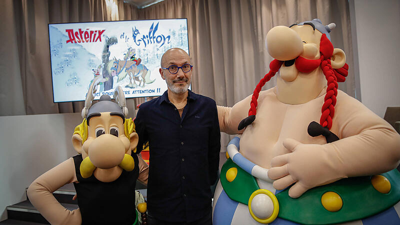 News Bilder des Tages Pressekonferenz zur Veröffentlichung von Asterix und der Greif Jean-Yves Ferri (C) NEWS : Conferen