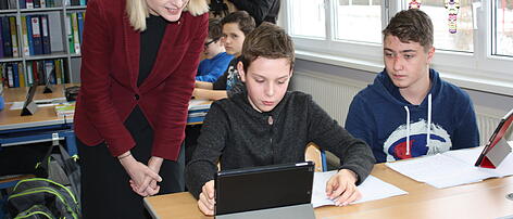 Das "digitale Klassenzimmer" der NMS Taiskirchen