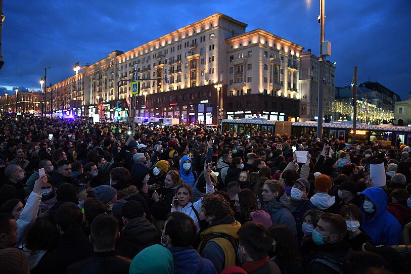 Tausende Festnahmen bei Nawalny-Protesten