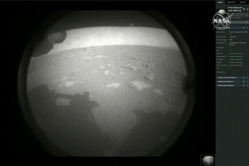 NASA-Rover "Perseverance" auf dem Mars: Die ersten Bilder