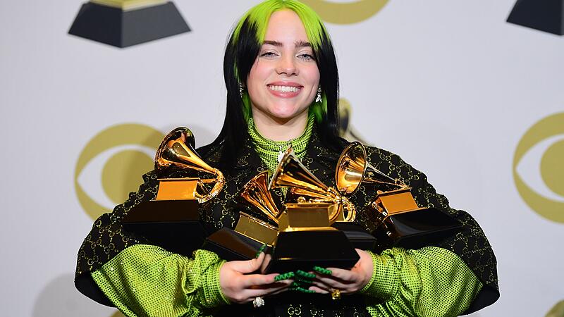 Grammy-Verleihung in Los Angeles: Billie Eilish räumte ab